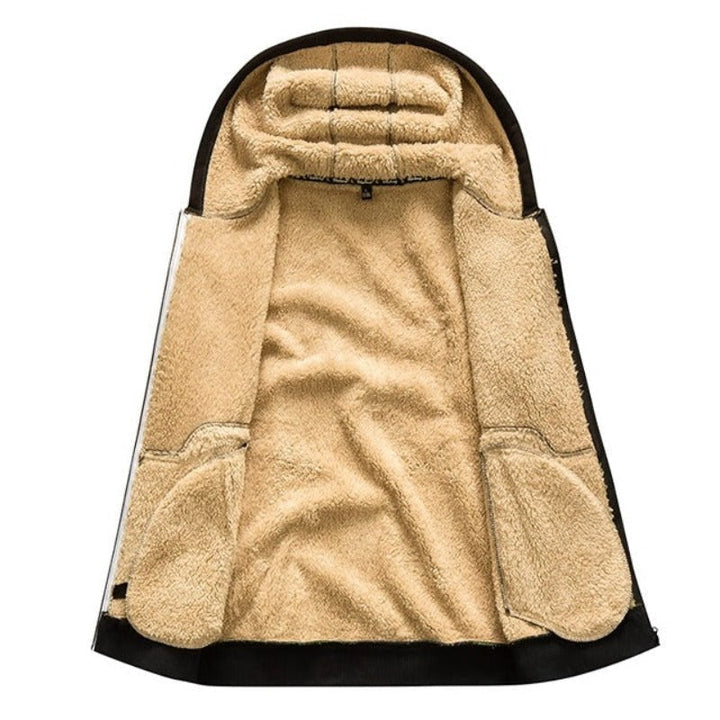 Diego Veste Homme Hiver Chaude & Élégante avec Capuche Intégrée & Fermeture Éclair, vue 10