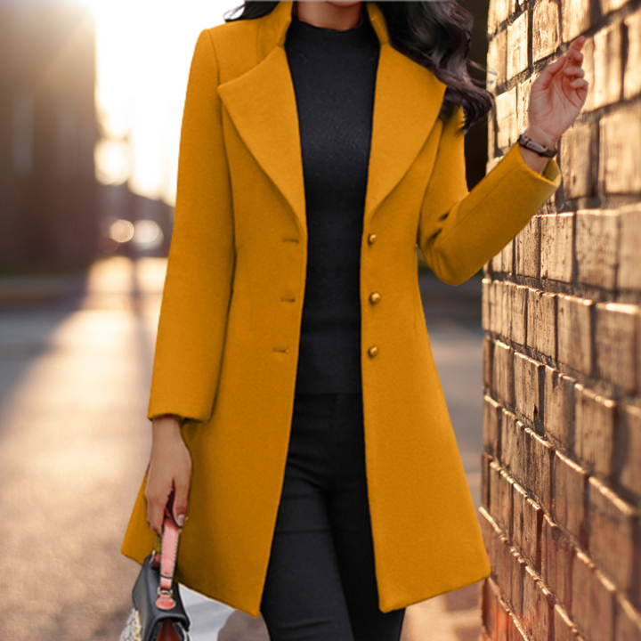 Juniper Manteau en Laine Mélangée pour Femme Veste d’Hiver Ajustée au Design Classique et Élégant, vue 3