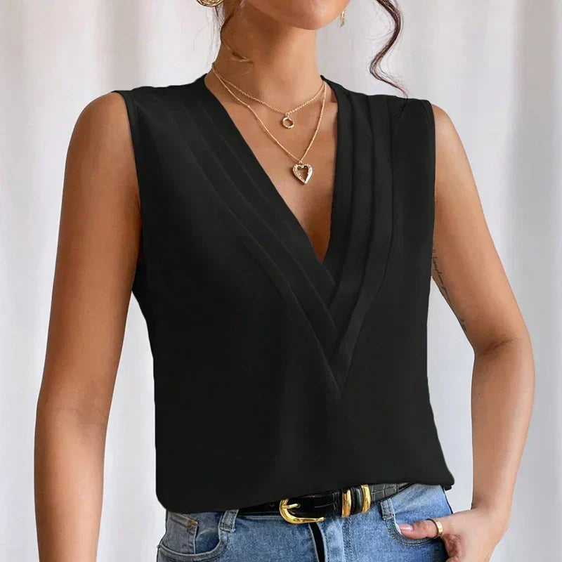 Vaelleaxa | Blouse élégante sans manches