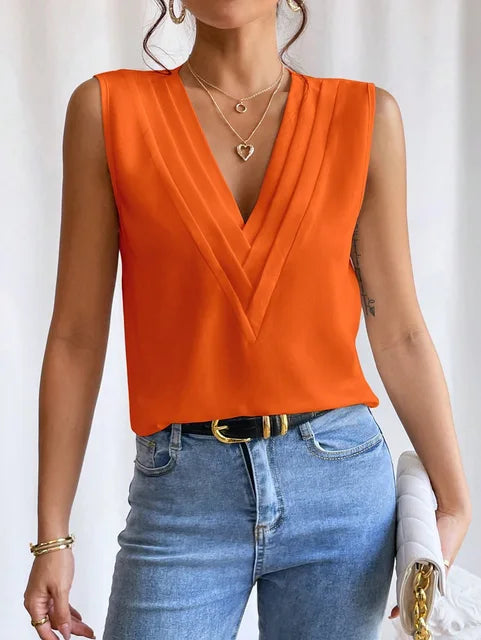 Vaelleaxa | Blouse élégante sans manches