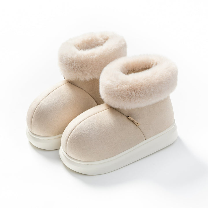 Valentin Bottes d’Hiver en Peluche pour Homme Chaudes, Confortables & à Semelle Antidérapante