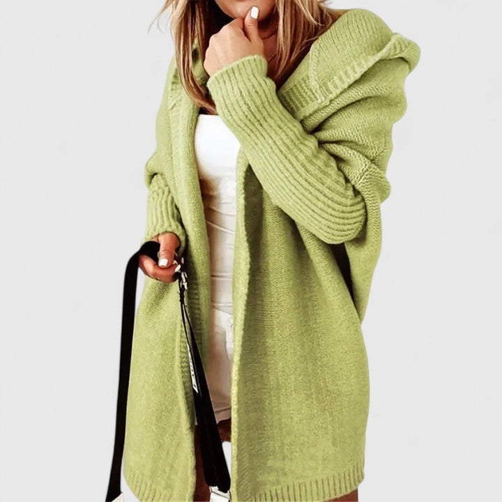 Cardigan Femme Adriana à Capuche Oversize Long Gilet Douillet Idéal pour la Superposition, vue 5