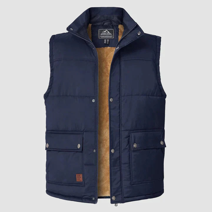Mark Gilet Homme Bodywarmer Sans Manches avec Poches Pratiques & Confort Quotidien