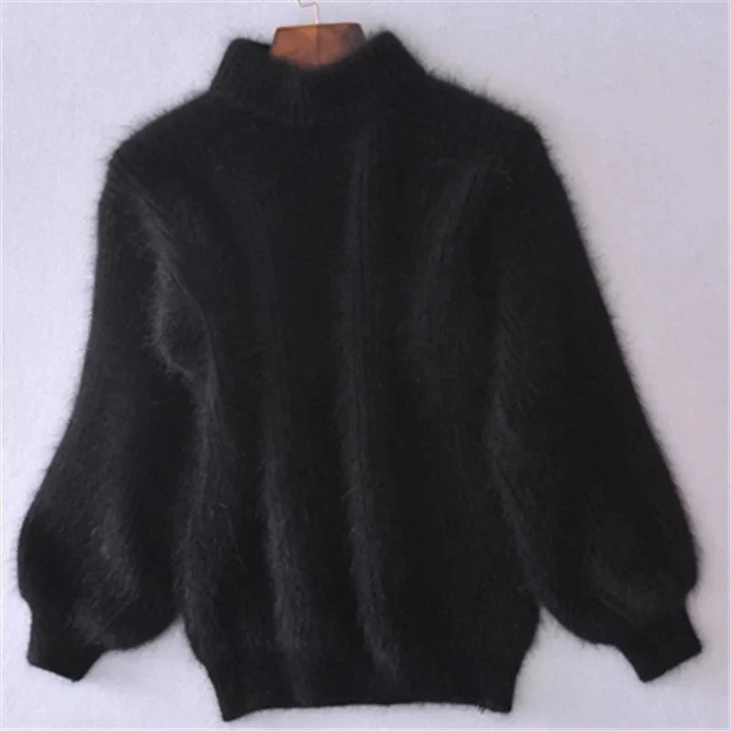 Taylor Pull Femme Sweat Fluffy Doux en Bleu Clair, Chaleur & Style Hiver Décontracté, vue 3