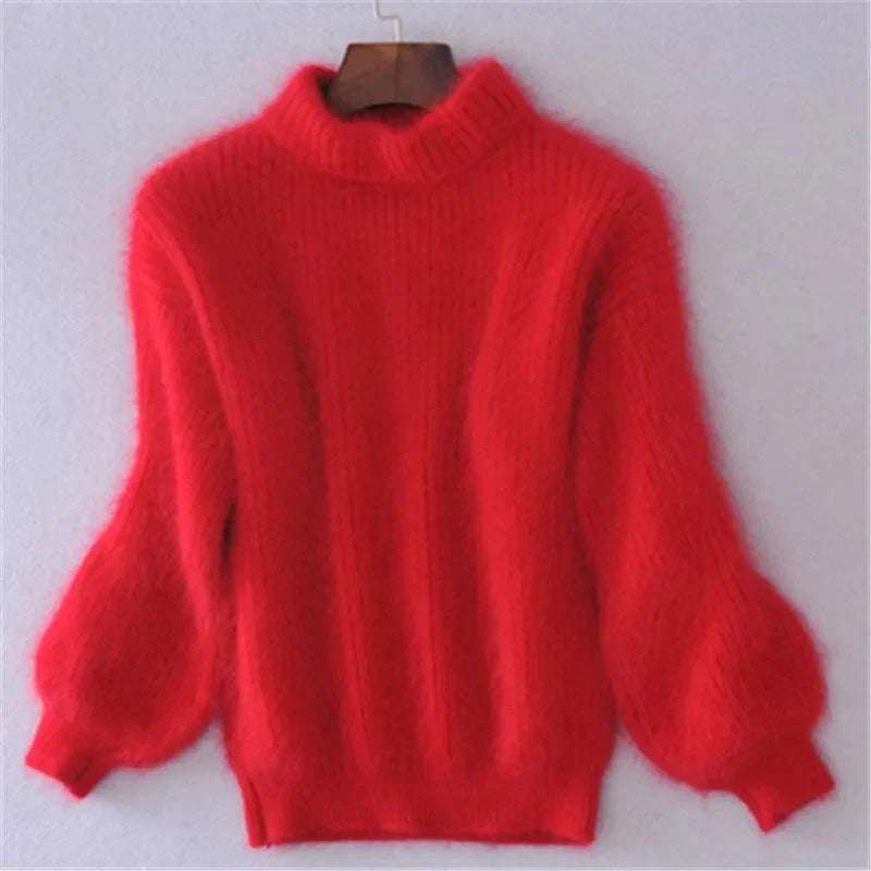 Taylor Pull Femme Sweat Fluffy Doux en Bleu Clair, Chaleur & Style Hiver Décontracté, vue 5