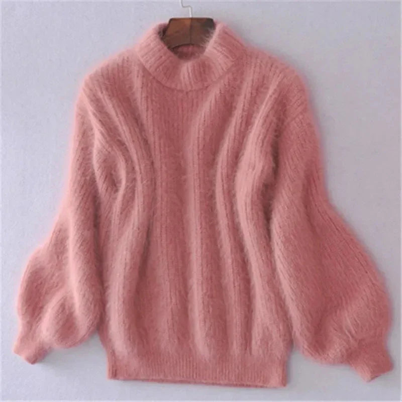Taylor Pull Femme Sweat Fluffy Doux en Bleu Clair, Chaleur & Style Hiver Décontracté, vue 6