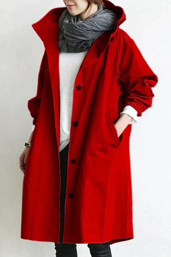 Elizabeth Manteau de Pluie Femme Imperméable Urbain avec Capuche Oversize Respirante, vue 10