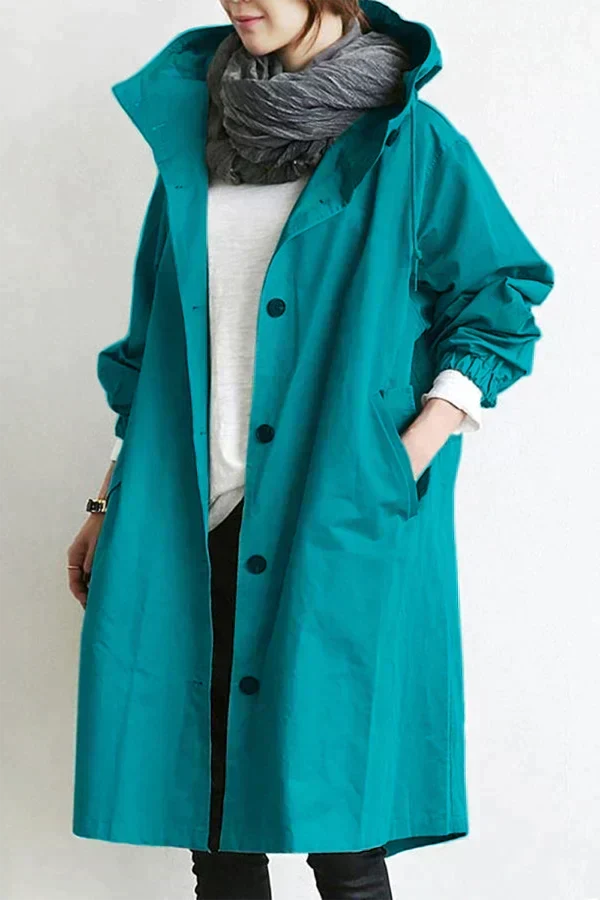 Elizabeth Manteau de Pluie Femme Imperméable Urbain avec Capuche Oversize Respirante, vue 11