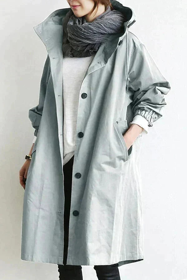Elizabeth Manteau de Pluie Femme Imperméable Urbain avec Capuche Oversize Respirante, vue 2