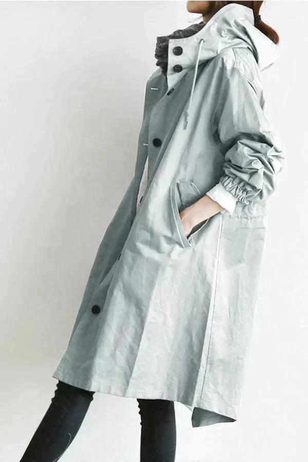 Elizabeth Manteau de Pluie Femme Imperméable Urbain avec Capuche Oversize Respirante, vue 3