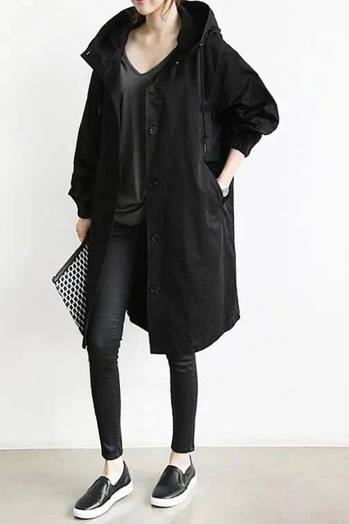 Elizabeth Manteau de Pluie Femme Imperméable Urbain avec Capuche Oversize Respirante, vue 4