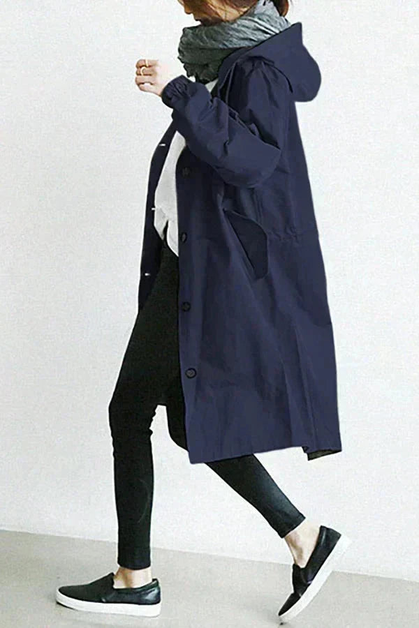 Elizabeth Manteau de Pluie Femme Imperméable Urbain avec Capuche Oversize Respirante, vue 7