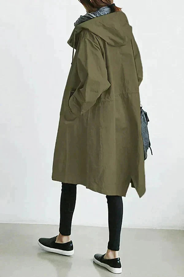 Elizabeth Manteau de Pluie Femme Imperméable Urbain avec Capuche Oversize Respirante, vue 8