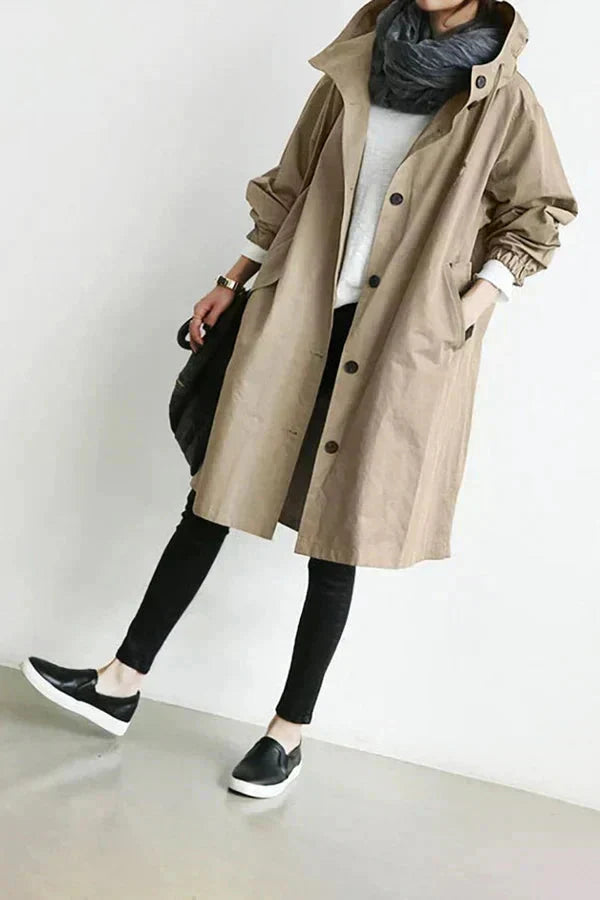 Elizabeth Manteau de Pluie Femme Imperméable Urbain avec Capuche Oversize Respirante, vue 9