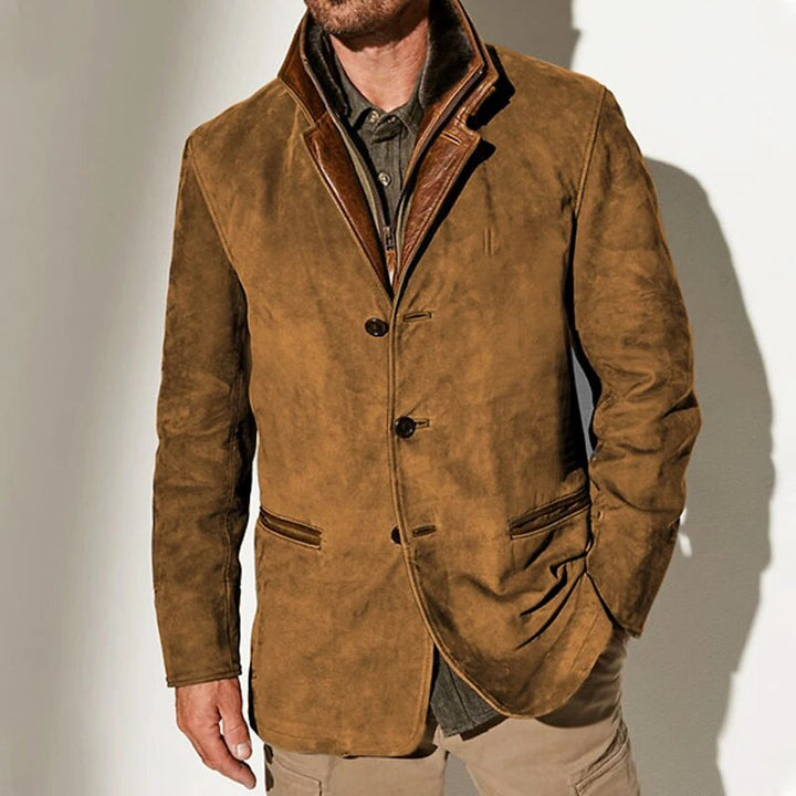 Aaron Veste Vintage Homme Veste Classique Élégante Style Rétro & Confort Moderne, vue 2