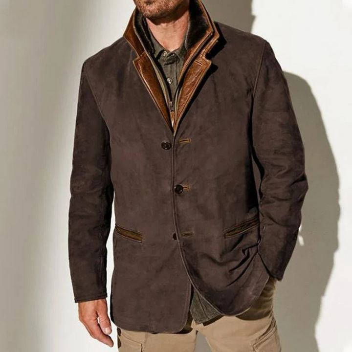 Aaron Veste Vintage Homme Veste Classique Élégante Style Rétro & Confort Moderne, vue 3