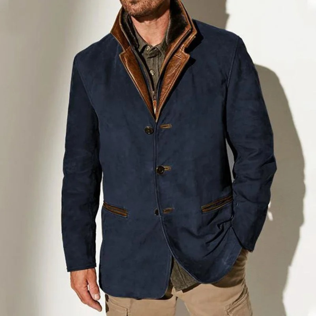 Aaron Veste Vintage Homme Veste Classique Élégante Style Rétro & Confort Moderne, vue 4