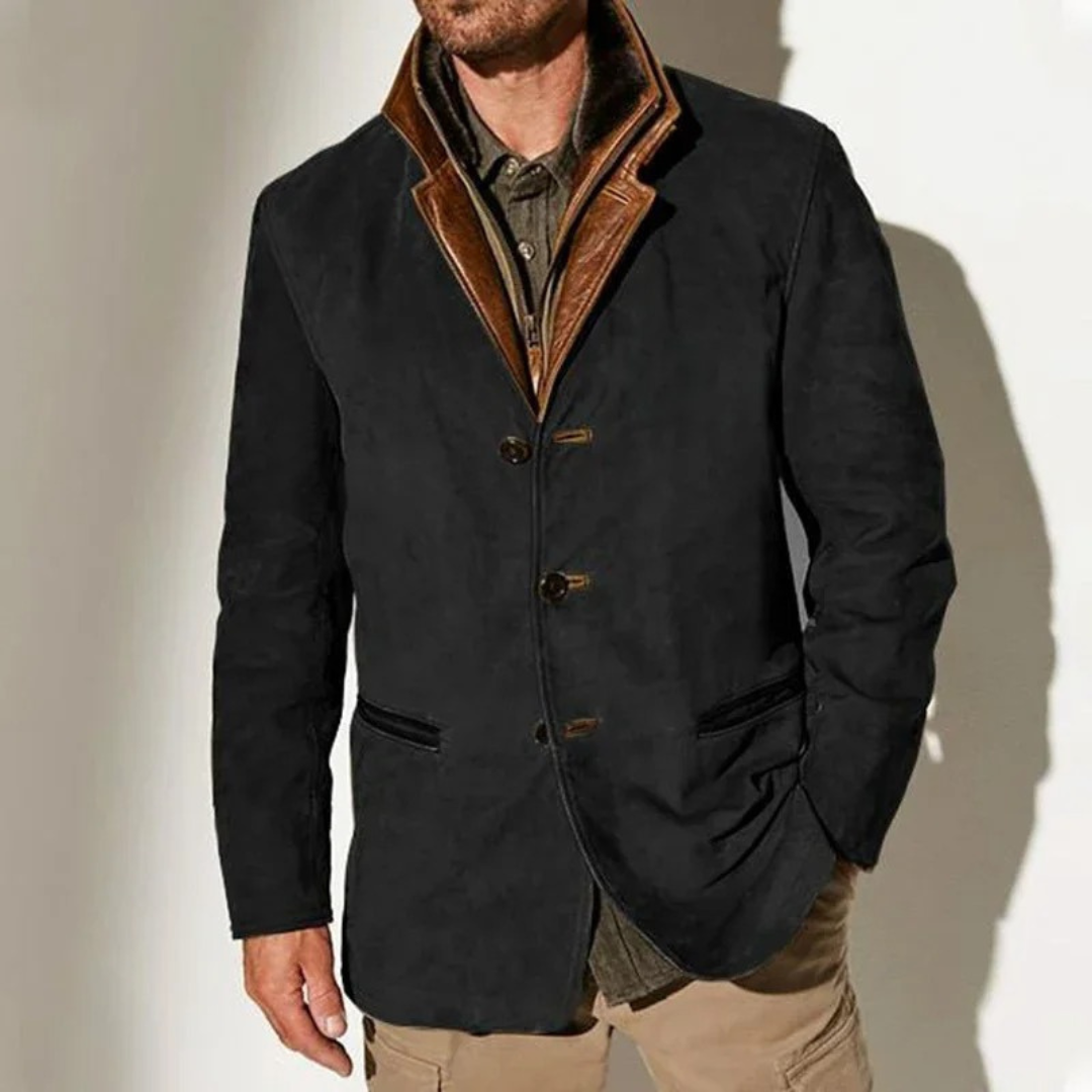 Aaron Veste Vintage Homme Veste Classique Élégante Style Rétro & Confort Moderne, vue 5