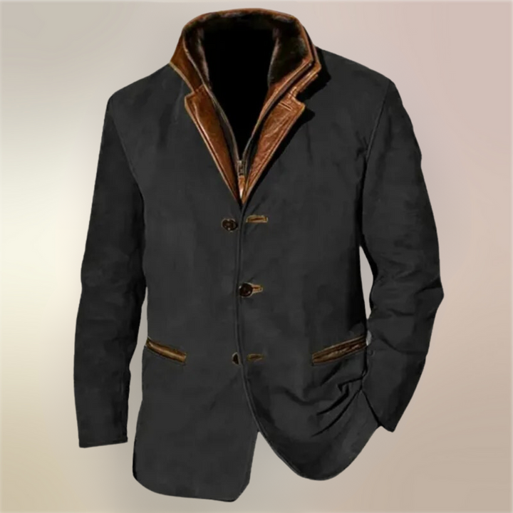 Aaron Veste Vintage Homme Veste Classique Élégante Style Rétro & Confort Moderne, vue 6