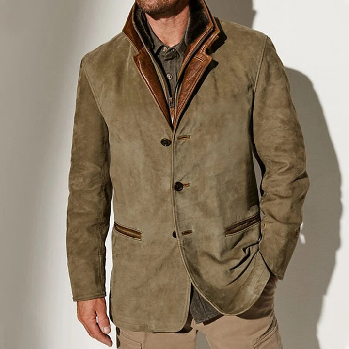 Aaron Veste Vintage Homme Veste Classique Élégante Style Rétro & Confort Moderne
