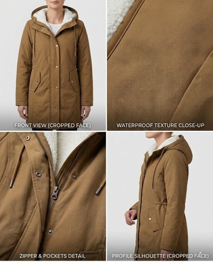 Parka d'Hiver Doublée en Polaire pour femme, vue 21