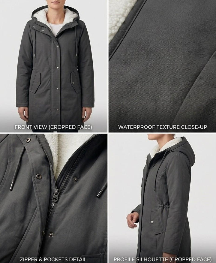 Parka d'Hiver Doublée en Polaire pour femme, vue 13