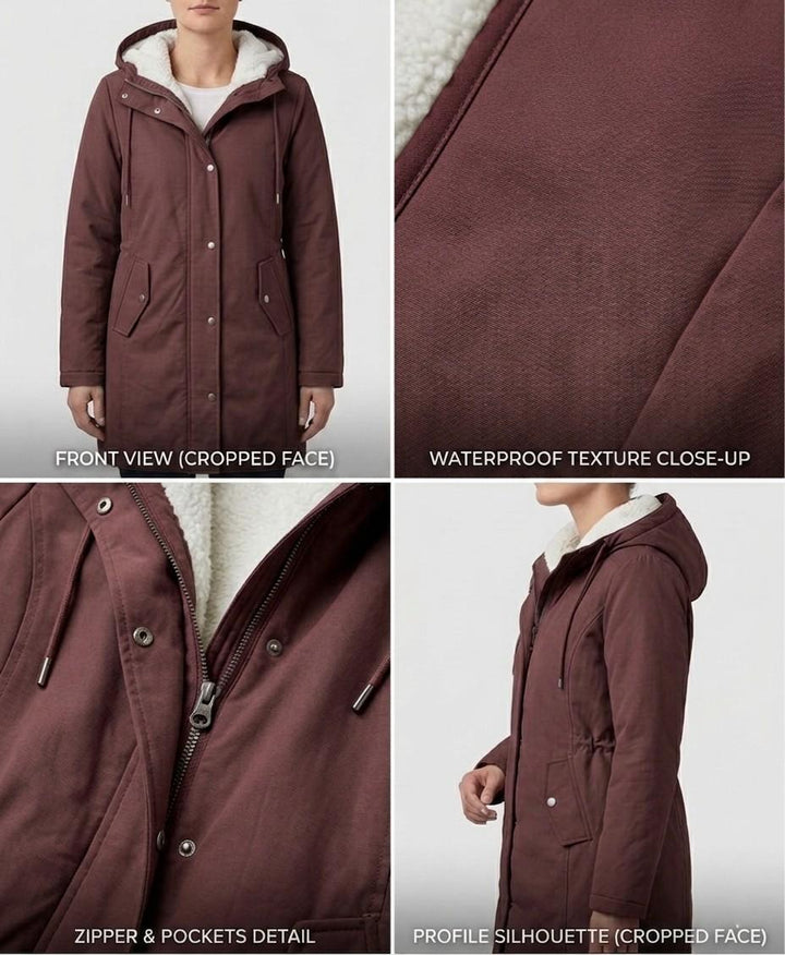 Parka d'Hiver Doublée en Polaire pour femme, vue 15
