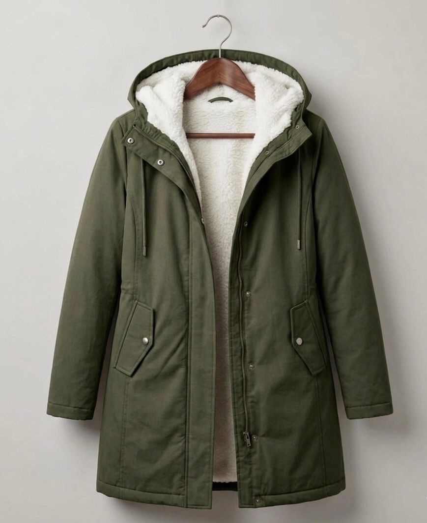 Parka d'Hiver Doublée en Polaire pour femme, vue 5