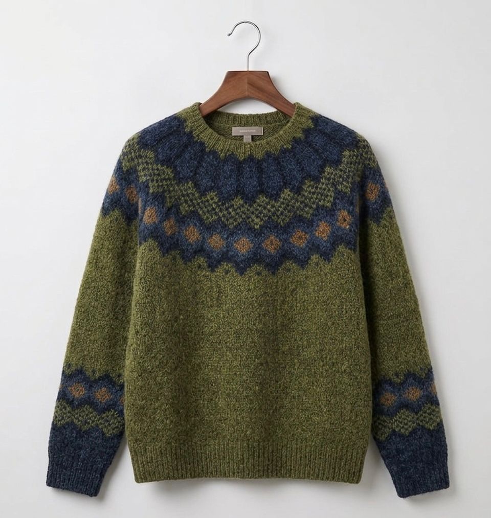 Sweat-shirt à Motif Nordique pour femme, vue 2