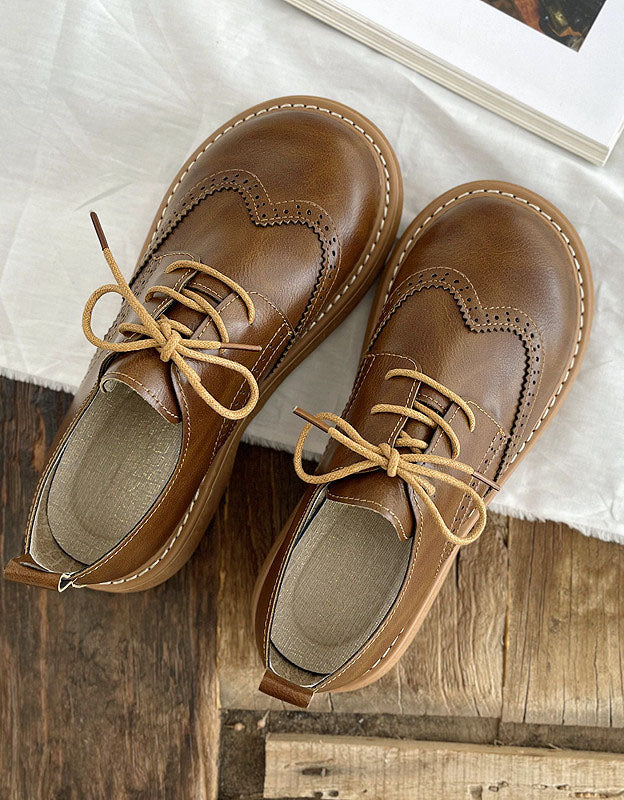 Liza Chaussures Femme Oxford Style Richelieu Élégantes avec Détails Brogue & Confort, vue 3