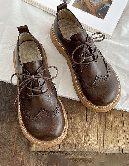 Liza Chaussures Femme Oxford Style Richelieu Élégantes avec Détails Brogue & Confort
