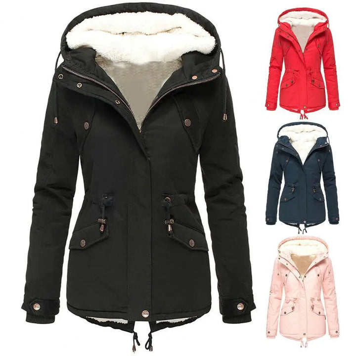 Claire Veste d’Hiver Femme Manteau Chaud Imperméable avec Capuche & Doublure Douce, vue 10