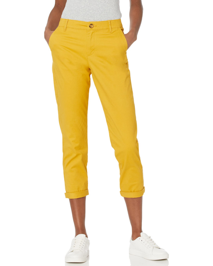 Elspeth Pantalon Chino Femme Coupe Droite, Taille Mi-Haute, Stretch & Poches, vue 6