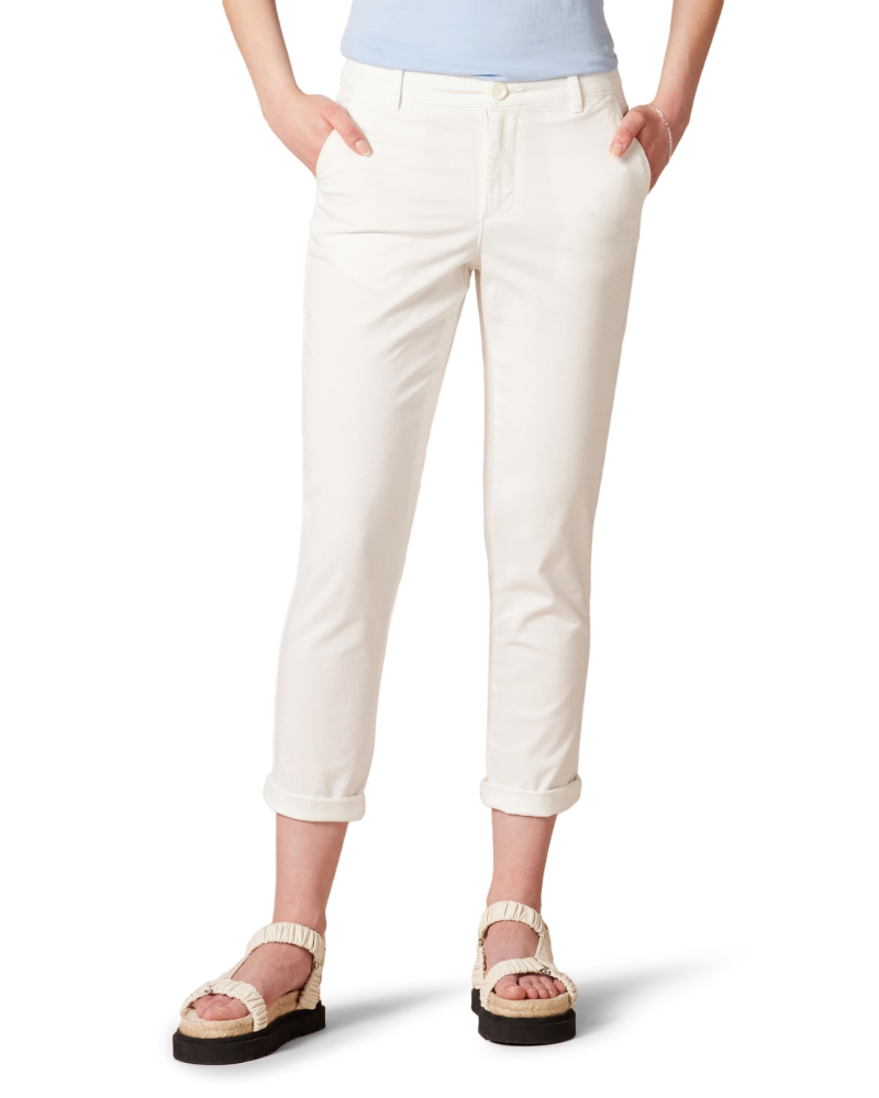 Elspeth Pantalon Chino Femme Coupe Droite, Taille Mi-Haute, Stretch & Poches, vue 8