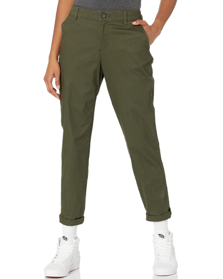 Elspeth Pantalon Chino Femme Coupe Droite, Taille Mi-Haute, Stretch & Poches, vue 7