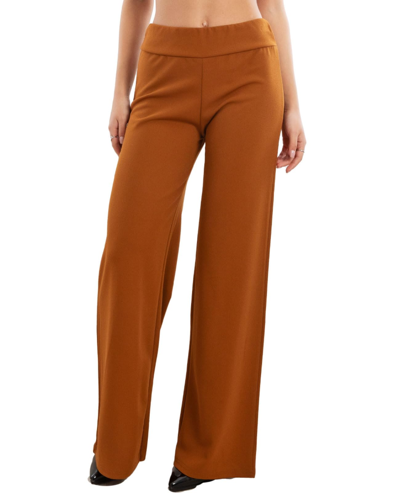 Ellery Pantalon Palazzo Femme Taille Élastique Coupe Large Fluide et Élégante, vue 10