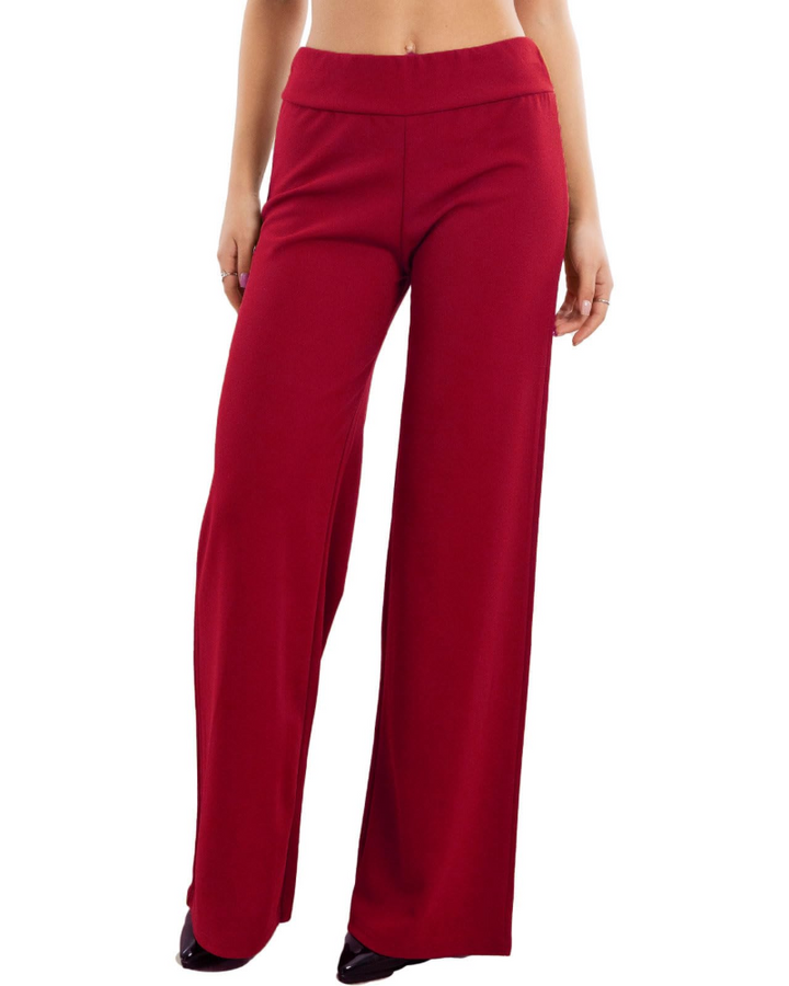 Ellery Pantalon Palazzo Femme Taille Élastique Coupe Large Fluide et Élégante, vue 9