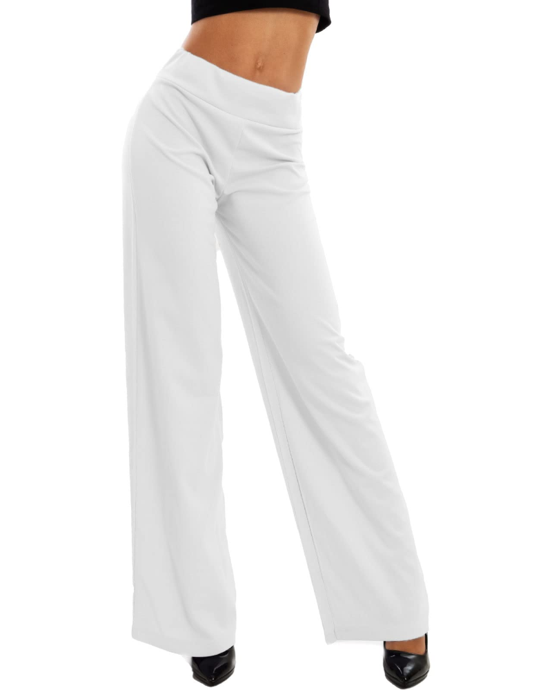 Ellery Pantalon Palazzo Femme Taille Élastique Coupe Large Fluide et Élégante, vue 8