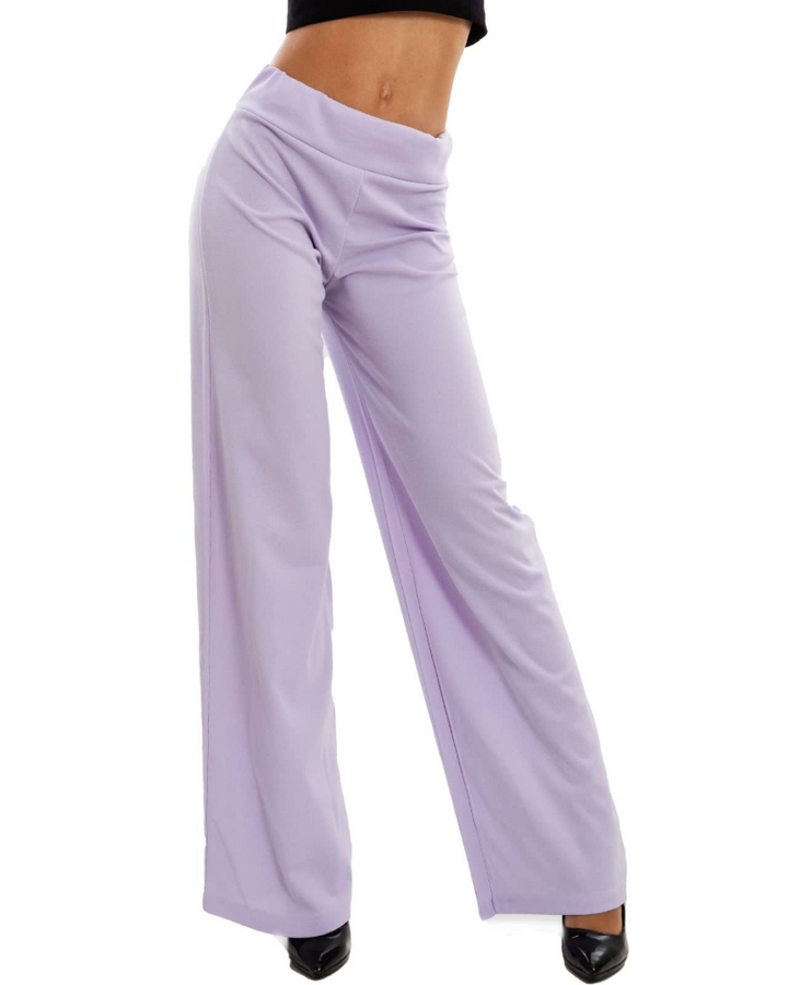 Ellery Pantalon Palazzo Femme Taille Élastique Coupe Large Fluide et Élégante, vue 2