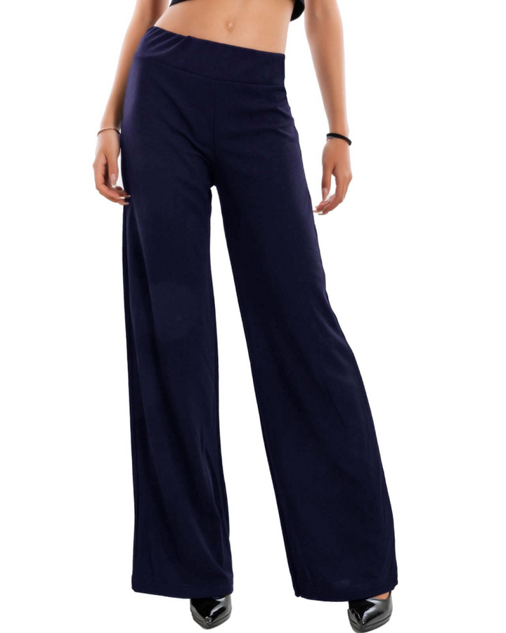 Ellery Pantalon Palazzo Femme Taille Élastique Coupe Large Fluide et Élégante, vue 4