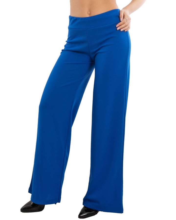Ellery Pantalon Palazzo Femme Taille Élastique Coupe Large Fluide et Élégante, vue 5