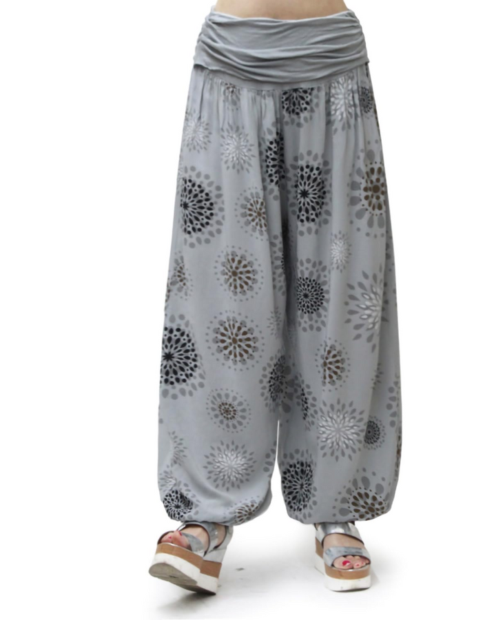 Bellamy Pantalon Sarouel Femme 100% Viscose Coupe Ample Taille Élastique Yoga Été, vue 11