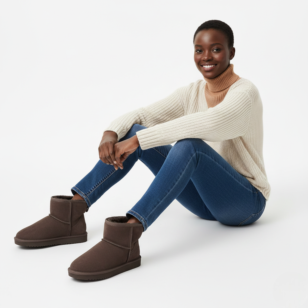 Zafira Bottines Femme Doublées Polaire Boots Courtes Confortables Effet Daim, vue 8