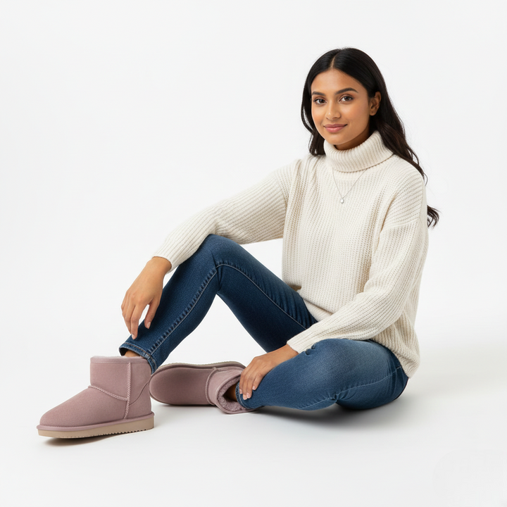 Zafira Bottines Femme Doublées Polaire Boots Courtes Confortables Effet Daim, vue 14
