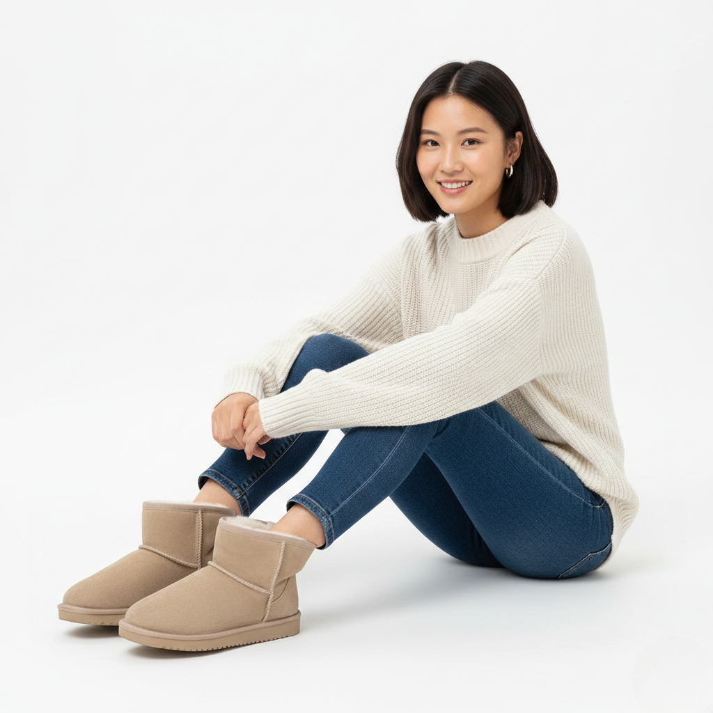 Zafira Bottines Femme Doublées Polaire Boots Courtes Confortables Effet Daim, vue 12