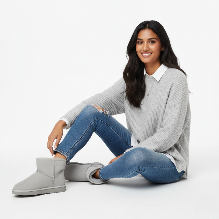 Zafira Bottines Femme Doublées Polaire Boots Courtes Confortables Effet Daim, vue 18