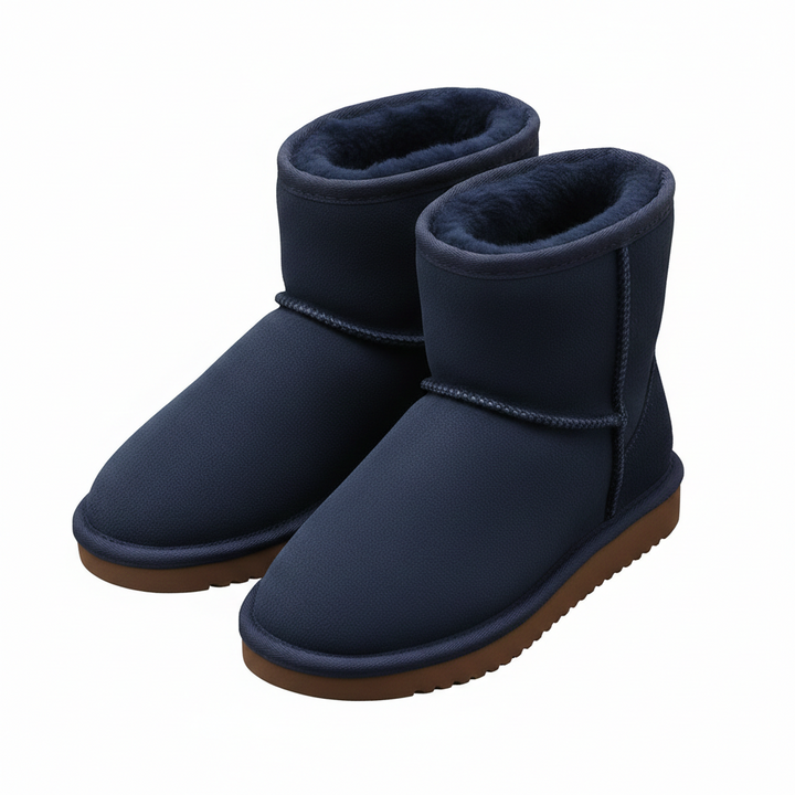 Zafira Bottines Femme Doublées Polaire Boots Courtes Confortables Effet Daim