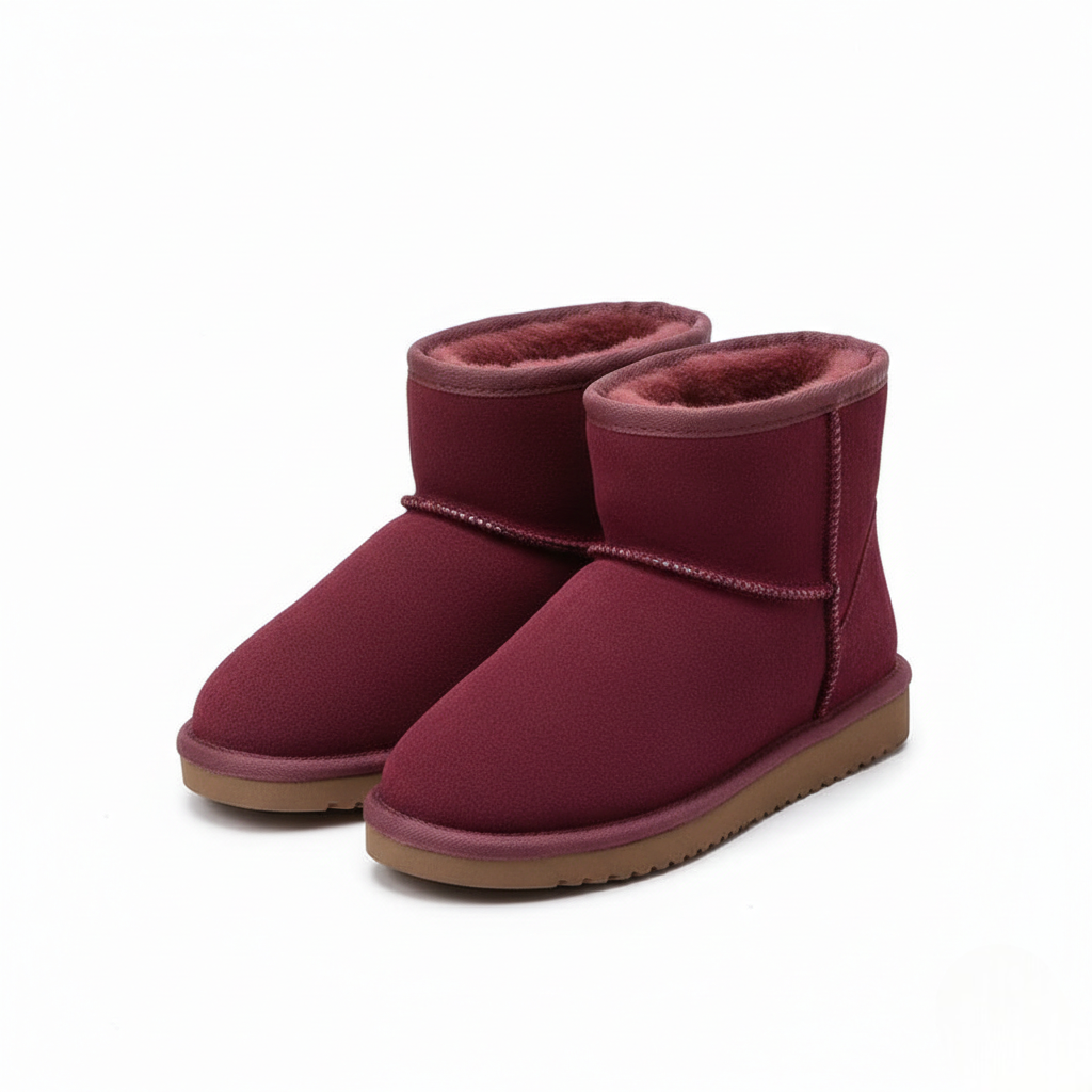 Zafira Bottines Femme Doublées Polaire Boots Courtes Confortables Effet Daim, vue 19