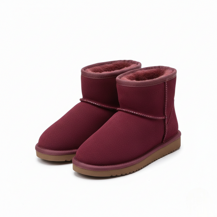 Zafira Bottines Femme Doublées Polaire Boots Courtes Confortables Effet Daim, vue 19