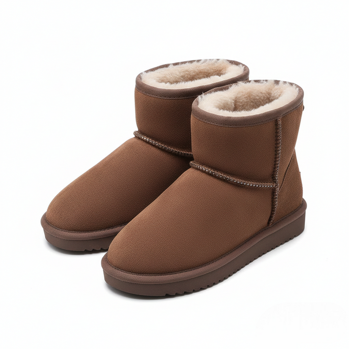 Zafira Bottines Femme Doublées Polaire Boots Courtes Confortables Effet Daim, vue 7